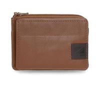 Pepe Jeans Topper Monedero con Tarjetero Marrón 11x7x1,5 cms Piel