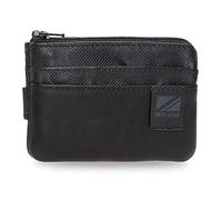 Pepe Jeans Topper Monedero con Tarjetero Negro 11x7x1,5 cms Piel