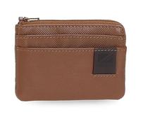 Pepe Jeans Topper Monedero Marrón 11x7x1,5 cms Piel
