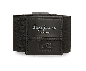 Pepe Jeans United Tarjetero Negro 8,5X5 cms Piel