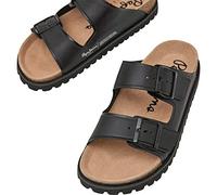 Pepe Jeans Urban Sandalia básica de corcho para mujer, Black, 4 UK