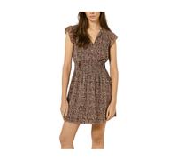 Pepe Jeans - Vestido Corto Estampado - Dresses - Mujer - Marrón - M -