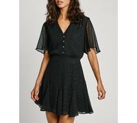 Pepe Jeans Vestido de mujer corto manga corta. Negro 40/M