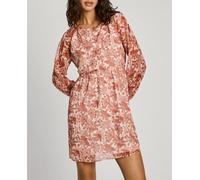 Pepe Jeans Vestido de mujer mini manga volumen. Rojo 4/L