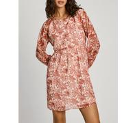 Pepe Jeans Vestido de mujer mini manga volumen. Rojo 5