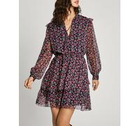 Pepe Jeans Vestido de mujer mini volantes. Rojo 1/XS