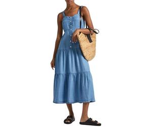Pepe Jeans Vestido Edith para Mujer, Azul (Azul), S, Azul (Blue), S