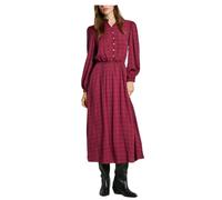 Pepe Jeans - Vestido Floral Elegante con Volantes - Dresses - Mujer - Rojo - L -