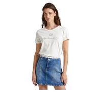 Pepe Jeans Vivian T-Shirt, Blanco (Mousse), M para Mujer