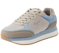 Pepe Jeans W High Runner - Tenis para Mujer, Color Verde (Bleach Green), Talla 8 de Reino Unido, Verde Bleach Green, 42 EU