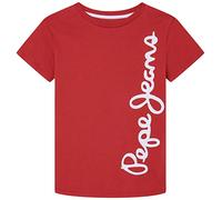 Pepe Jeans Waldo S/S T-Shirt, Rojo (Studio Red), 10 Years Niño