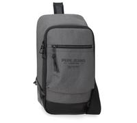 Pepe Jeans Waltford Bandolera Cruzada Gris 18x35x9 cms Piel Sintética y Poliéster by Joumma Bags