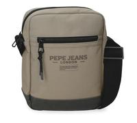 Pepe Jeans Waltford Bandolera Mediana Beige 17x22x6 cms Poliéster con Detalles en Piel Sintética by Joumma Bags