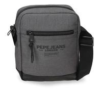 Pepe Jeans Waltford Bandolera Mediana Gris 17x22x6 cms Piel Sintética y Poliéster by Joumma Bags