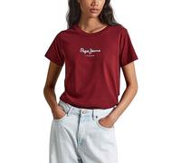 Pepe Jeans Wendys T-Shirt, Rojo (Burgundy), XS para Mujer