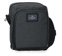 Pepe Jeans Whitton Bandolera Mediana Negro 17x22x8 cms Piel Sintética y Poliéster by Joumma Bags