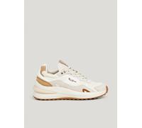 Pepe Jeans Winslow Fierce W, Sneak Mujer, Beige Crudo Blanco, 37 EU