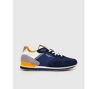 Pepe Jeans Zapatilla de hombre tipo running London Muse. Azul marino 45