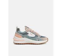 Pepe Jeans Zapatillas de Piel Winslow Urban Azul, Beige