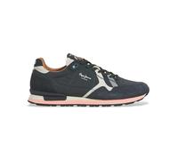 Pepe Jeans Zapatillas de Piel Brit Prints Negro