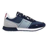 Pepe Jeans Zapatillas de Piel Combinadas Tour Transfer Marino