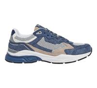 Pepe Jeans Zapatillas de Piel Dave Rise Azul