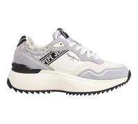 Pepe Jeans Zapatillas de Piel Kimi Land Blanco, Gris