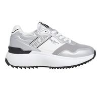 Pepe Jeans Zapatillas de Piel Kimi Mesh Gris