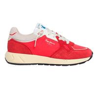 Pepe Jeans Zapatillas de Piel Marlon Divided Rojo