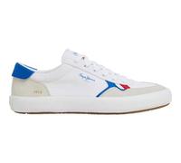 Pepe Jeans Zapatillas de Piel Travis Brit Blanco Roto