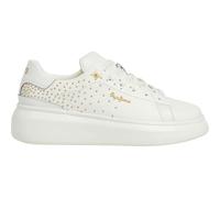 Pepe Jeans Zapatillas de Piel Yara Sweet Blanco