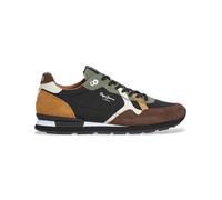 Pepe Jeans Zapatillas Brit Prints de piel marrón