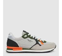 Pepe Jeans Zapatilla BRIT ROAD M running retro. Gris claro 41