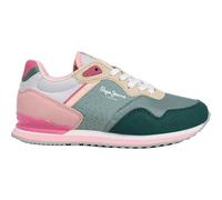 Pepe Jeans Zapatillas Mujer - Deportiva en Color Verde y Multicolor - Sneakers con Cordones - Estilosas y Cómodas - Modelo PGS400014-919 - 37 EU
