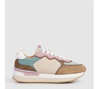 Pepe Jeans Rusper Combi W, Sneak Mujer, Marrón Arena Beige, 40 EU