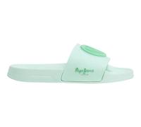 Pepe Jeans Zapatos Slider Brand W para mujer, Verde ácido, 3 UK