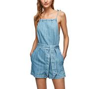 Pepe Jeans Zoe Stripe Playsuit, Azul (Denim), XS para Mujer