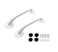 PEPE Mobility Agarraderas Baño para Mayores 30 cm, Asa de Ducha, Blanco | 2 uds, Barra de Sujeción de Acero, Asidero de Seguridad, para Inodoro y Bañera, Soporta 115 kg, Ancianos y Embarazadas