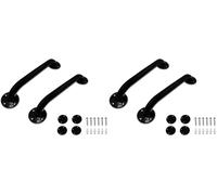 PEPE Mobility Agarraderas Baño para Mayores 30 cm (x2 uds), Barra de Agarre de Acero, Asa de Ducha, Negro (Paquete de 2)