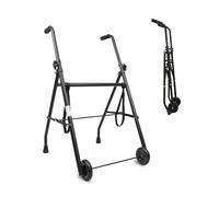 PEPE - Andador para Ancianos 2 Ruedas, Adultos Ligero, Plegable, Estrecho, Aluminio, Personas Mayores, Negro