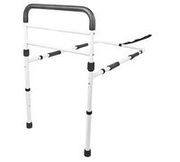 PEPE Mobility Barandilla Cama Adulto con Patas (Altura Somier 26-41 cm), Barrera Cama Acolchada, Altura Regulable, Blanca