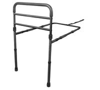 PEPE Mobility Barandilla Cama Adulto con Patas (Altura Somier 26-41 cm), Barrera Cama Acolchada, Altura Regulable, Negro
