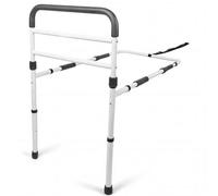 PEPE Mobility Barandilla Cama Adulto con Patas (Altura Somier 26-41 cm), Barrera Cama Acolchada, Altura Regulable, Blanca