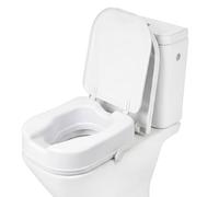 PEPE Mobility Elevador WC Adulto Cuadrado con Tapa, 10 cm de Altura, Alzador WC Ortopédico, Inodoros Cuadrados, Fácil Instalación y Seguro, Patentado