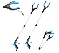 PEPE Mobility Pinza Brazo Recoge Objetos Plegable (x2 uds), Larga para Alcanzar, Pinzas Ergonomicas con Imán, Alcanzador de Objeto