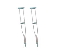 PEPE - Muletas Axilares Adultos (x2 uds, TALLA L), Muletas Adulto Regulables Aluminio, Muletas Ortopédicas, Muletas Adulto Regulables en Altura, Muletas para Caminar, Muleta Axilar, Muletas Gris.