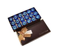 PEPECARE 18Pcs Rose Soap Flower Handmade Rose Perfumado Pétalos de jabón de baño en caja de regalo (B)