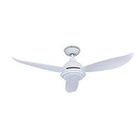 Pepeo moderna DC Ventilador de techo con luz LED y mando a distancia Raja, con ahorro de energía, blanco, 122cm, lámparas regulables, muy silencioso, para plano y salon , 5 velocidades, 3 Palas