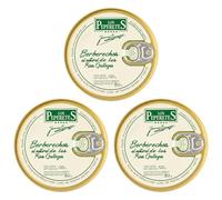PEPERETES x3 Lata de Berberechos al Natural de las Rías Gallegas 60-70 Piezas 120 Gr | Conservas Artesanal Gourmet del Atlántico | Producto Premium de Galicia | Ideal Apertivos y Tapas