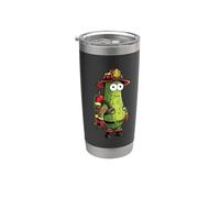 Pepinillo Uniforme Bombero Pepino Vaso térmico de acero inoxidable de doble pared